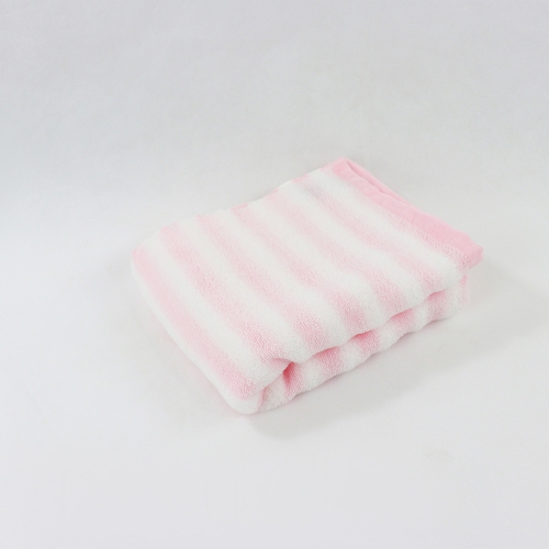 純棉毛巾 線條粉