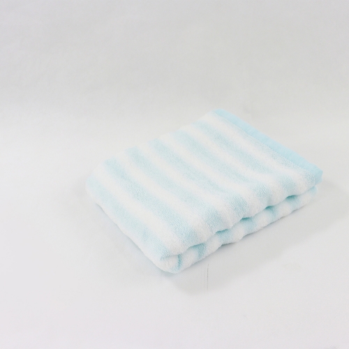純棉毛巾 線條藍