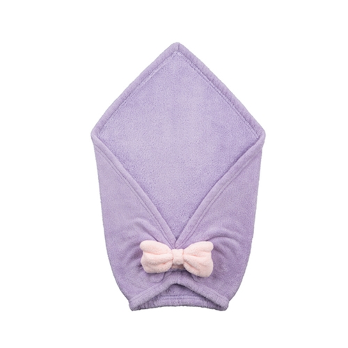 極柔馬卡龍系列超細纖維擦頭包巾L 香芋紫