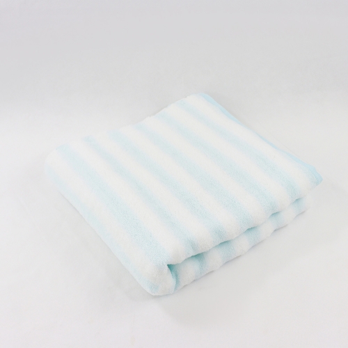 純棉浴巾 線條藍